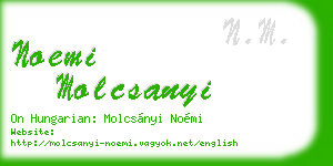 noemi molcsanyi business card